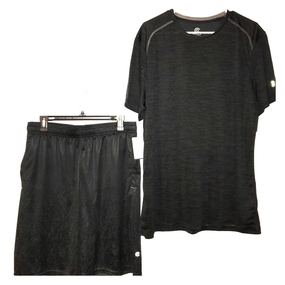 Champion Dri Fit Shirt & Gym Shorts Set Size L